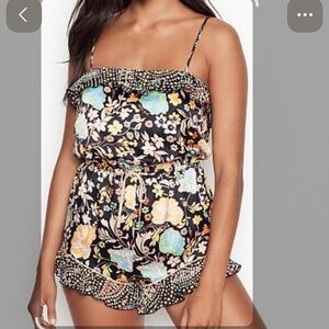 Victoria's Secret Multicolor Floral Flounce Cami/PJ